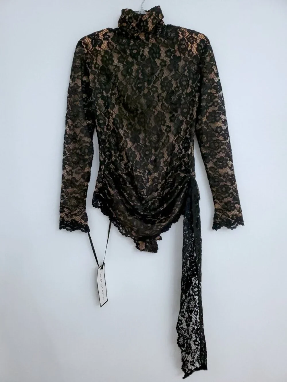 The Dolls House Flora Black Lace Romper Size Medium